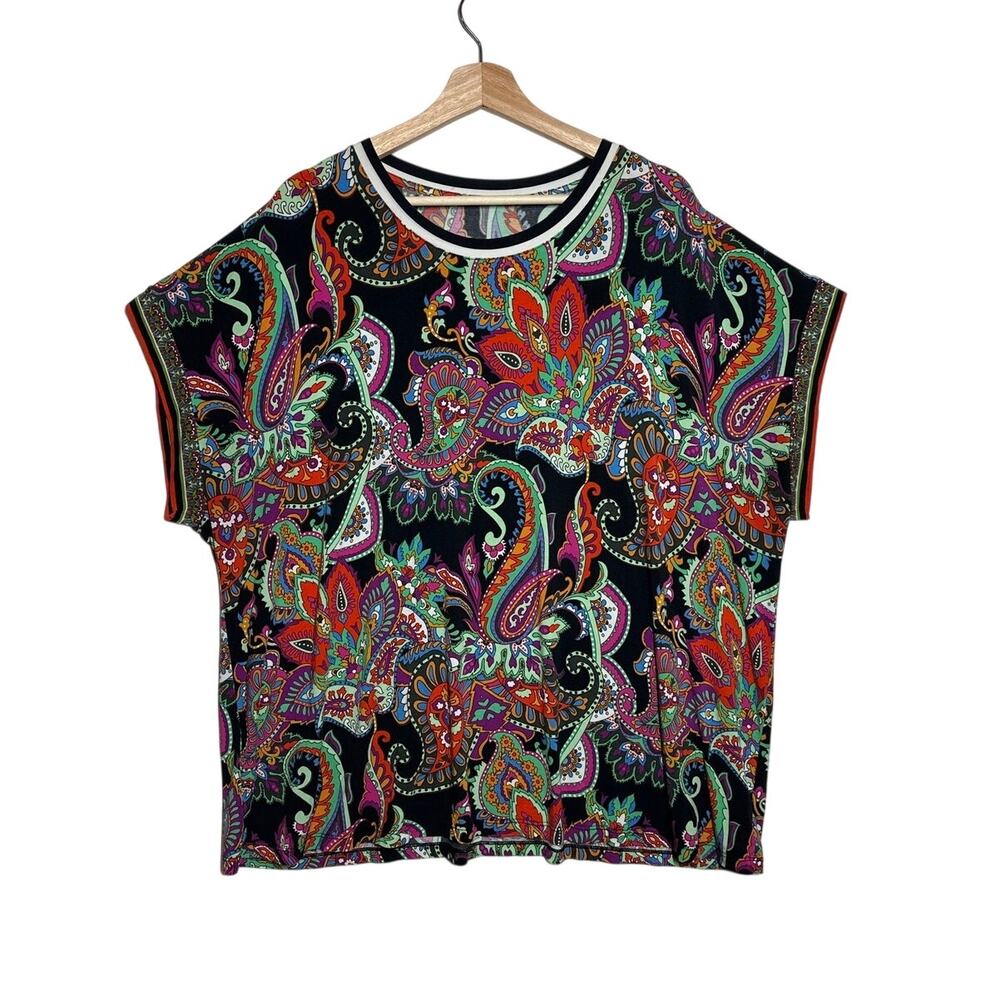 Johnny Was The Janie Favorite Relaxed Tee ** XL Short Sleeves Easy Care Stretch